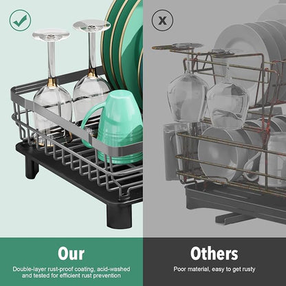 MOUKABAL Dish Drying Rack, Dish Rack, Large Dish Racks - Image 5