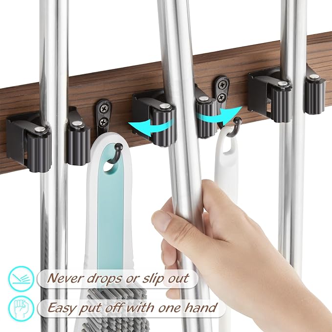 Mop and Broom Holder Wall Mount - Image 3