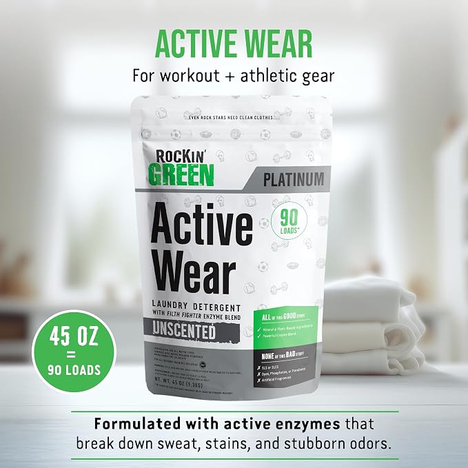 Rockin’ Green Active Wear Laundry Detergent - Image 2