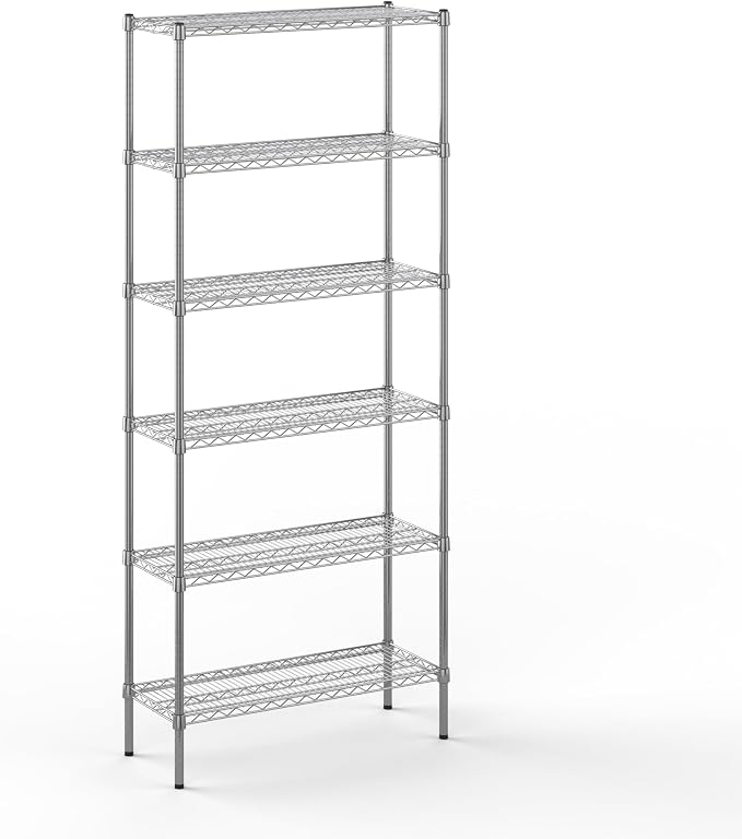 14" Deep x 36" Wide x 86" Height Wire Shelving Kit | 6-Tier | NSF Commercial by Regal+Altair