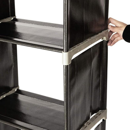 3-Tier 9-Cube Storage Shelf Organizer, Metal Tube and Non-Woven Fabric Storage - Image 4