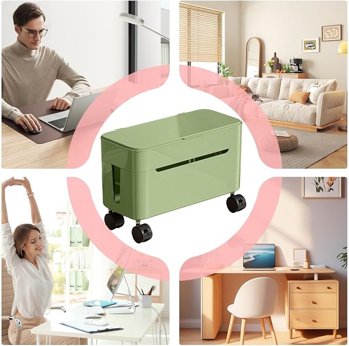 Cable Box Organizer | Wire Storage Container - Image 4