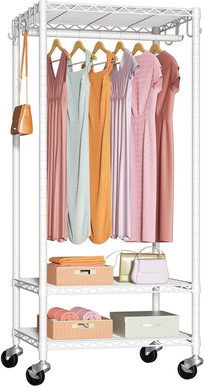 FUTASSI P6 Mini Rolling Clothes Rack Heavy Duty, Clothing Racks by FUTASSI