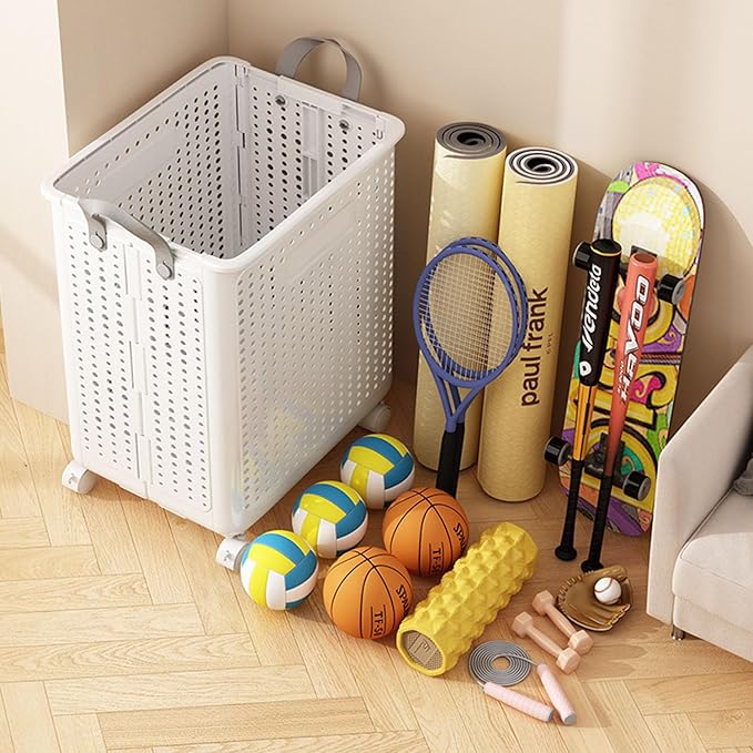 WESAPPINC Collapsible Large Laundry Hamper, Plastic Laundry Basket - Image 2