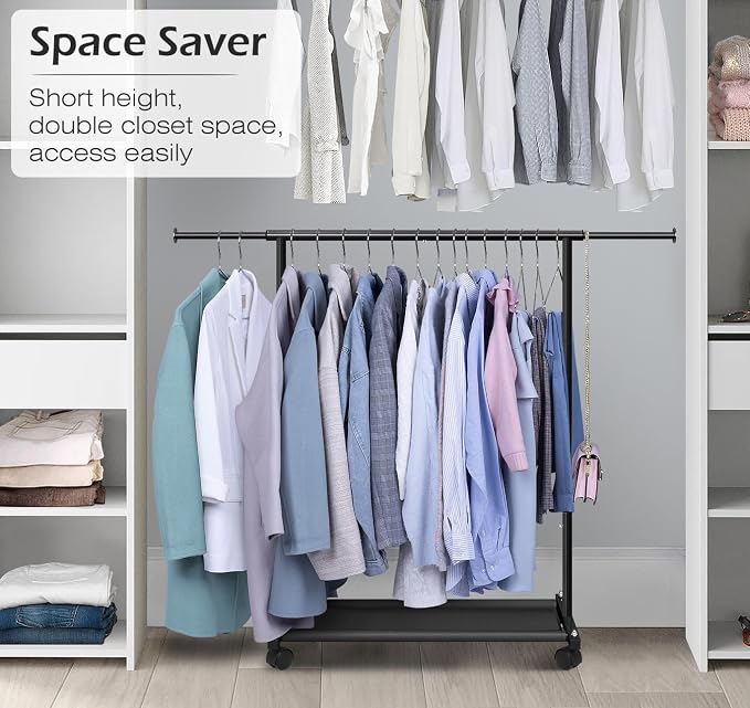 MISSLO Short Clothing Racks for Hanging Clothes - Image 2