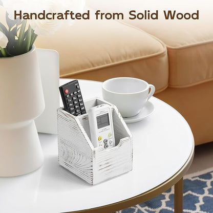 Remote Control Holder, TV Remote Holder, Wood Farmhouse Remote Caddy - Image 3