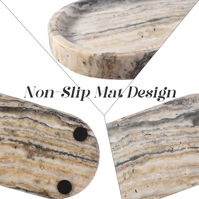 Koville 10"x5" Marble Vanity Tray - Image 4