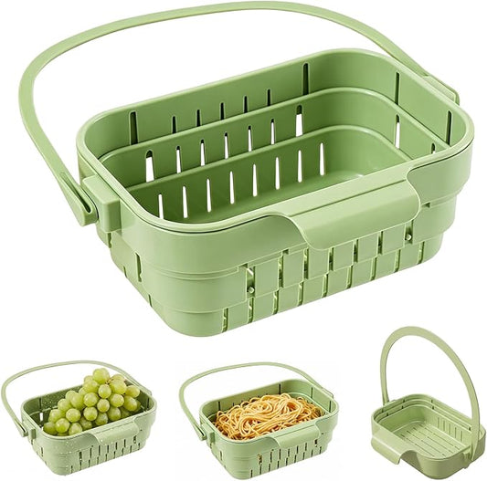 Foldable Hanging Sink Drain Basket Space Saving Colander by Eosraffa