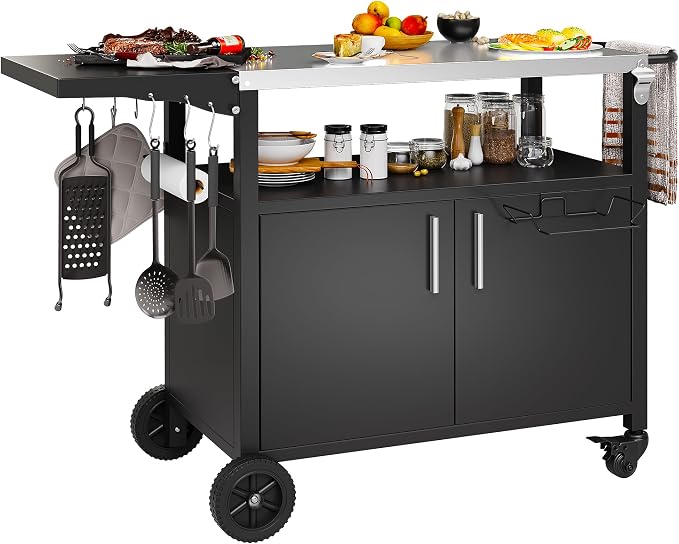 Shintenchi Outdoor Grill Cart Table by Shintenchi