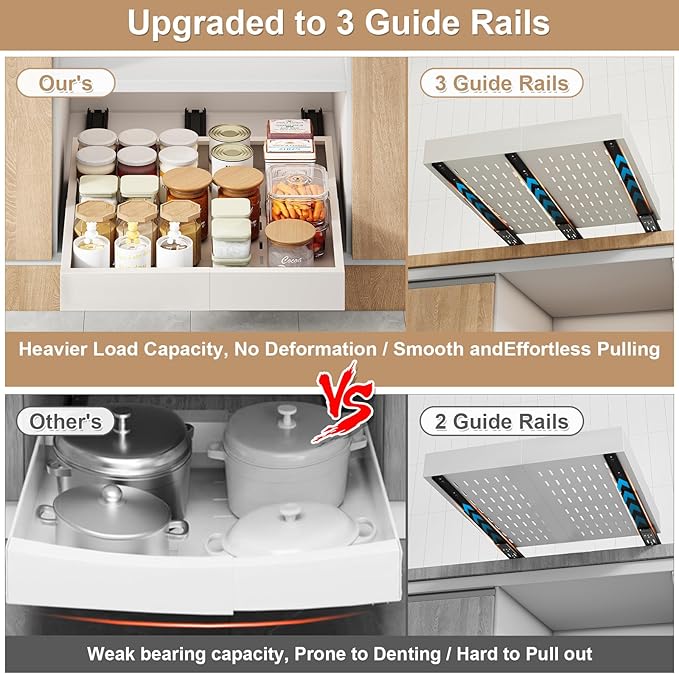 Pull out Cabinet Organizer, Expandable Width, Depth - Image 5