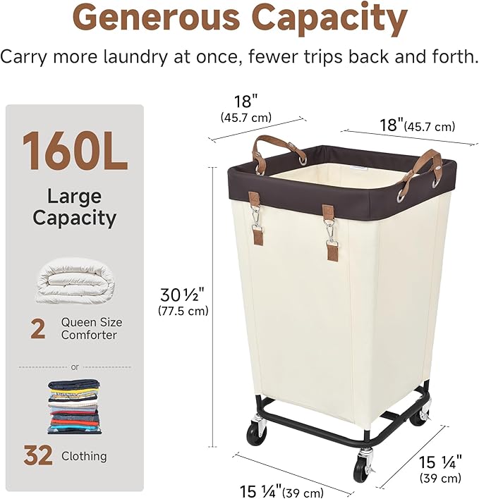 StorageWorks 160L Laundry Basket - Image 3
