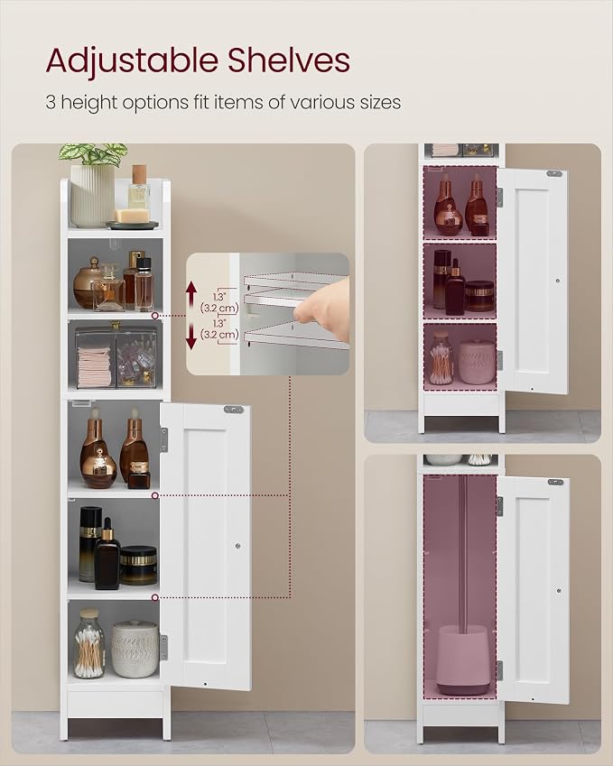 VASAGLE Small Storage Corner Floor Cabinet - Image 5