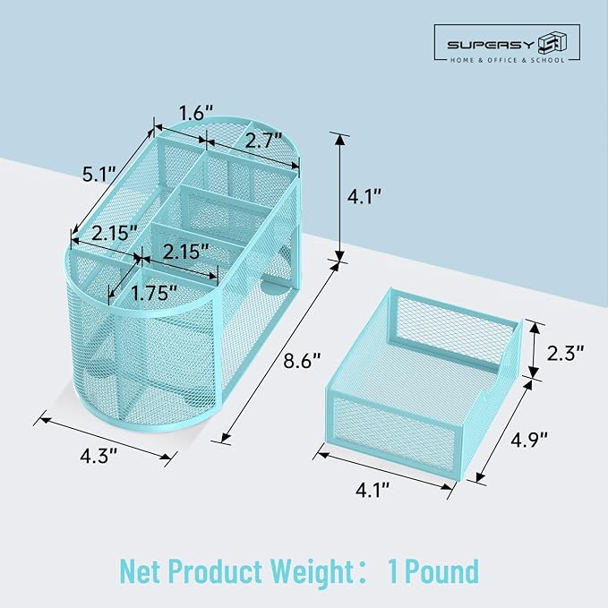 SUPEASY Mesh Desk Organizer, Desk Accessories & Workspace Organizers - Image 4