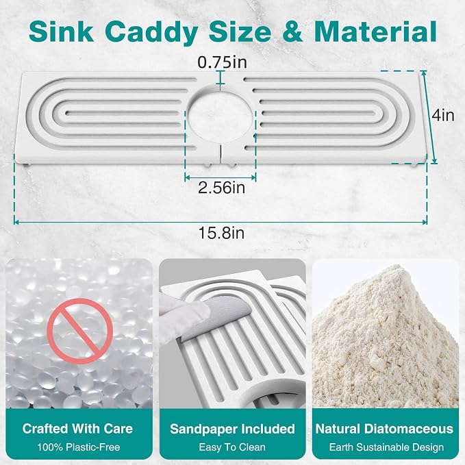 DK177 Faucet Mat for Kitchen Sink - Image 2
