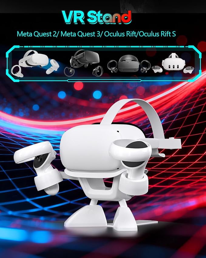 Nargos Stand for Meta Quest 2/ Oculus Quest 3, VR Stand Headset Display Holder - Image 2