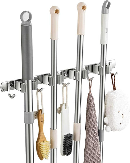 Broom Holder Wall Mount, Stainless Steel Broom Hanger Wall Mount, Heavy Duty by Unknown