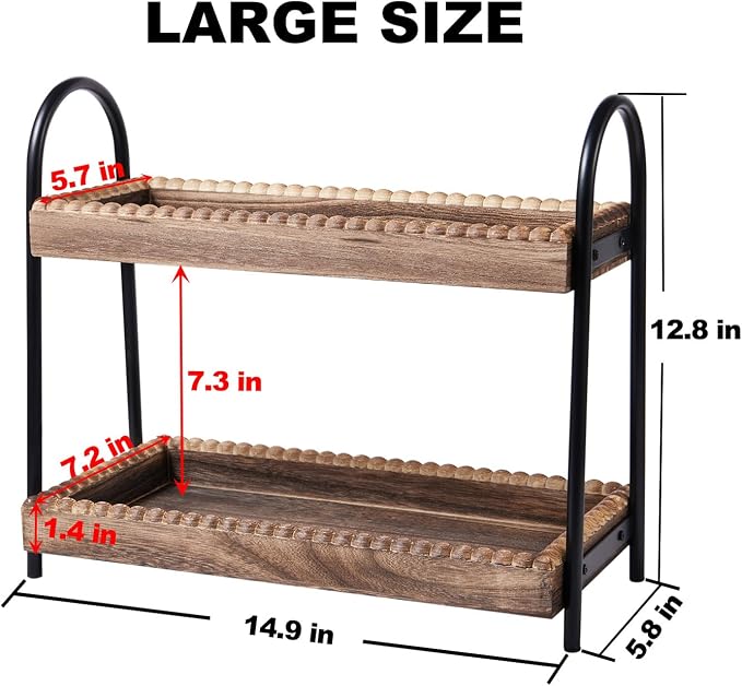 Bathroom Countertop Organizer, 2 Tier Vanity Organizer and Storage - Image 3