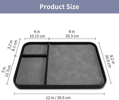 SITHON Valet Tray Trendy Organizer, Premium PU Leather Stylish and Organized - Image 7