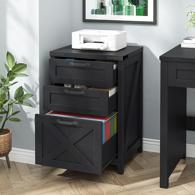 Halitaa Small Farmhouse File Cabinet - Image 4
