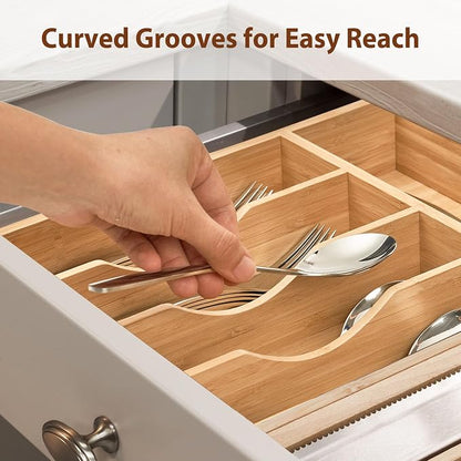 Umilife Kitchen Drawer Organizer, 10 Inch Silverware Utensil Tray Holder - Image 7