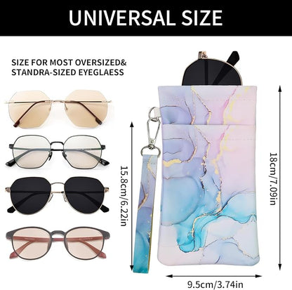 Double Eyeglass Case Soft Dual Glasses Case - Image 2