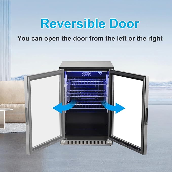 Weili 20 Inch Built in Beverage Fridge - Image 6
