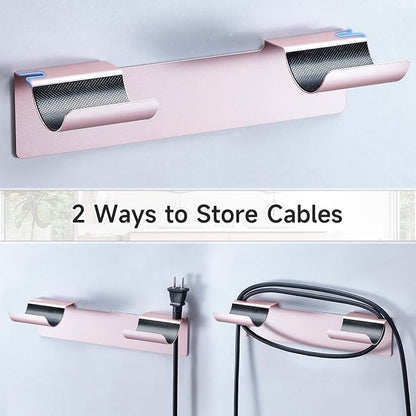 2 PCS Wall Mount Curling Iron Holder and Hair Tool Organizer - Image 6