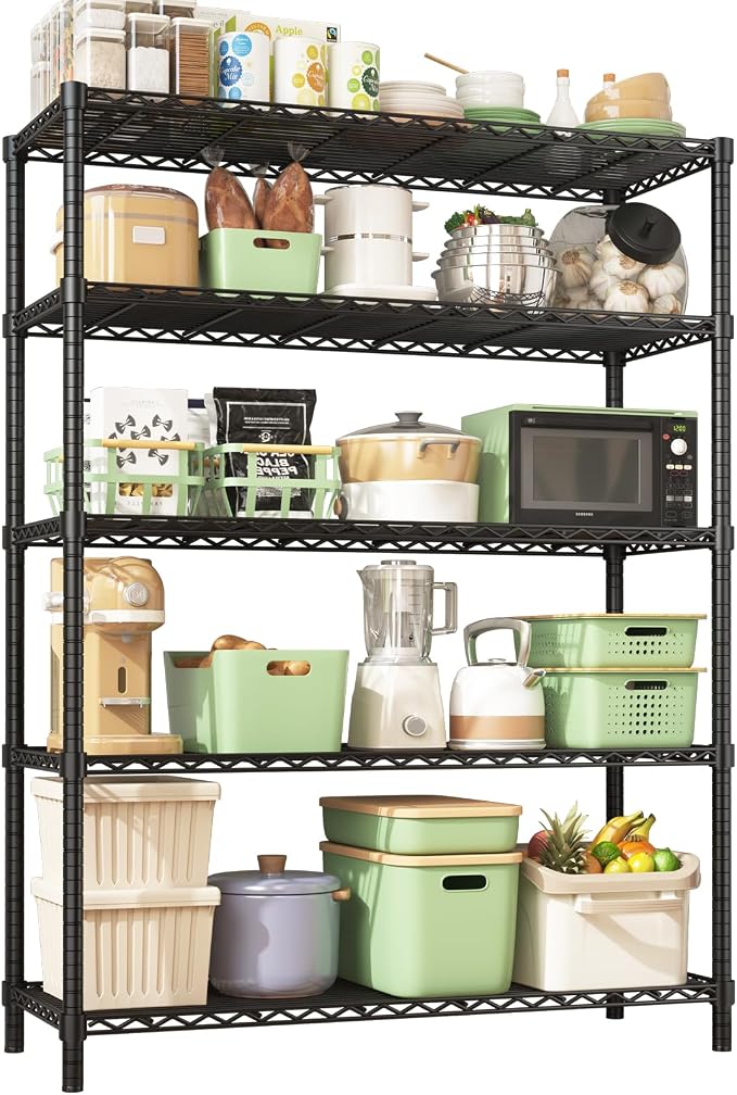 45" W x 20" D x 72" H Heavy Duty Wire Shelving Unit, 5-Tier Utility Storage by Unknown