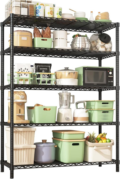 45" W x 20" D x 72" H Heavy Duty Wire Shelving Unit, 5-Tier Utility Storage by Unknown