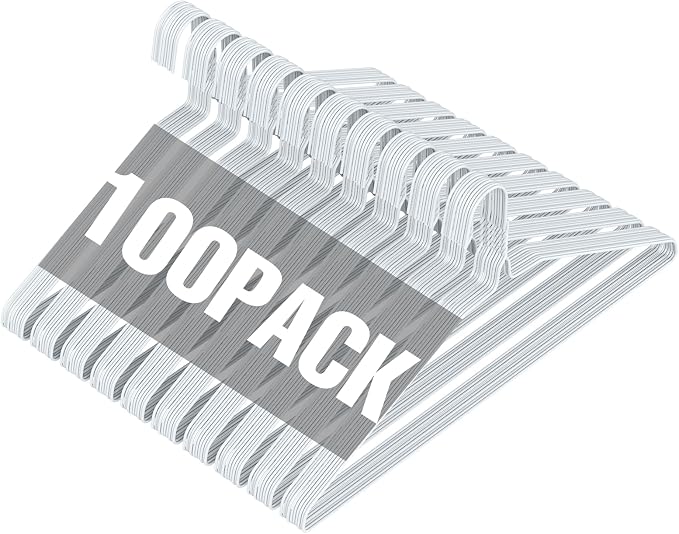 SPECILITE Wire Metal Clothes Hangers Bulk 100 Pack by SPECILITE