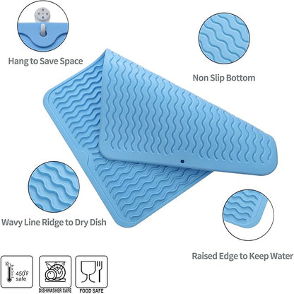 Silicone Dish Drying Mat for Multiple Usage, Easy clean, Eco-friendly, - Image 3
