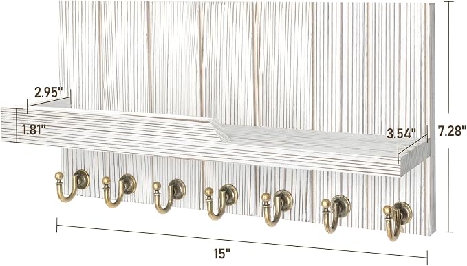 Rebee Vision Farmhouse Key and Mail Holder - Image 5