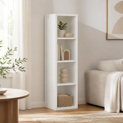 4-Cube Tall Cubicle Bookshelf, Cube Bookcase by Furevol