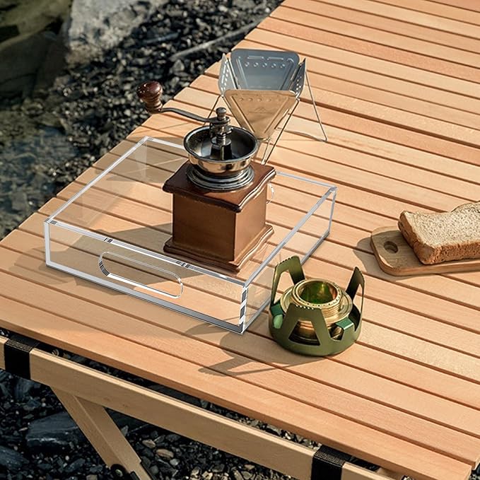 Acrylic Serving Tray with Handles - Image 6