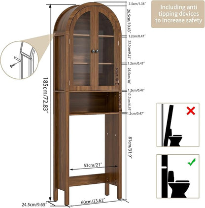 Arched Over The Toilet Storage Cabinet - Image 2