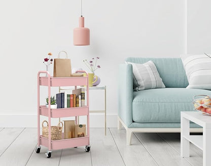 CAXXA 3-Tier Rolling Metal Storage Organizer - Image 2