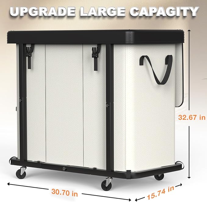 230L Large Fashion Laundry Basket - Image 6