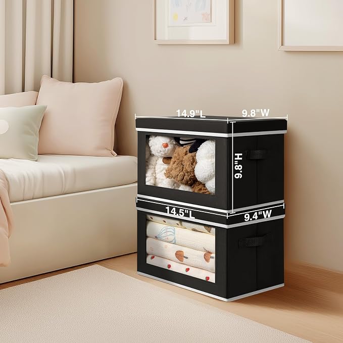 Homsorout Storage Boxes with Lids - Image 2