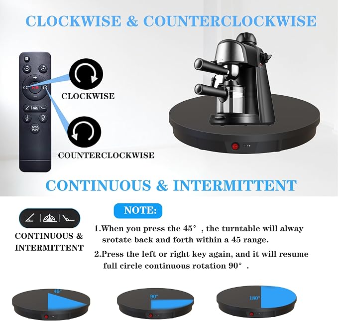 JAYEGT Motorized Rotating Display Stand, 360 Degree Electric Rotating - Image 4