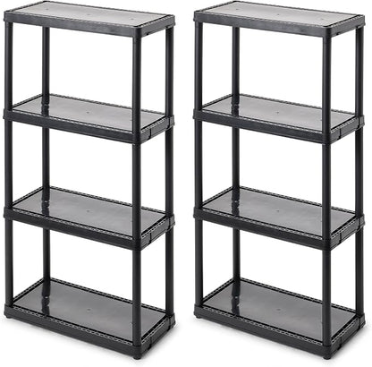 Gracious Living 4 Shelf Fixed Height Solid Light Duty Storage Unit 12 x 24 x 48 by GraciousLiving