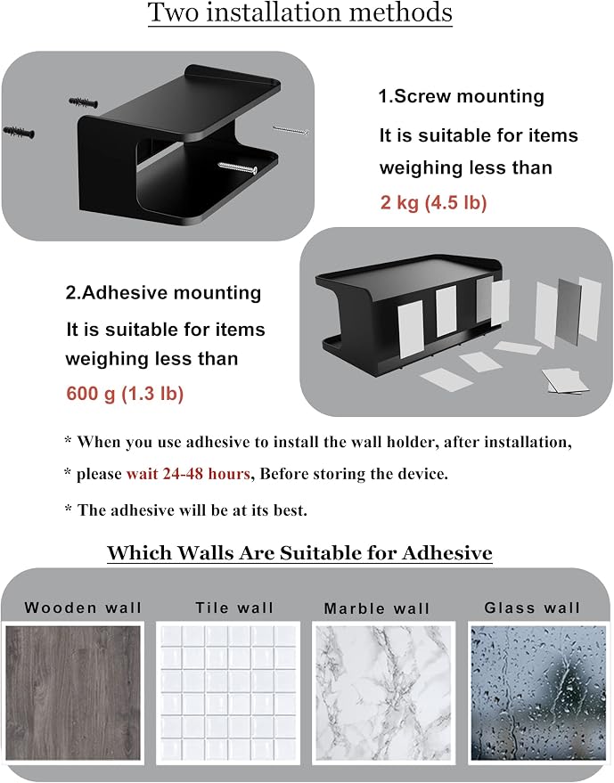 Bedside Wall Shelf Organizer Small Bedside Shelf Wall Mount - Image 6