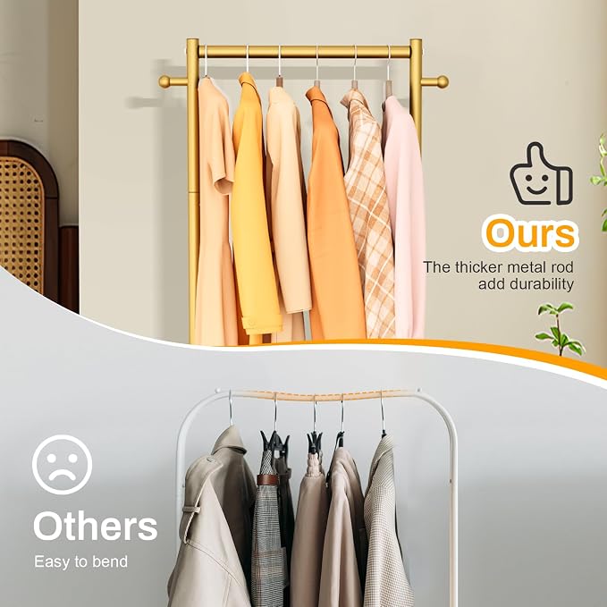 MISSLO Small Clothes Racks for Hanging Clothes Clothing Rack - Image 3