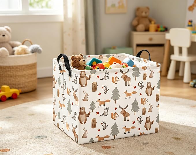 Rectangular Valentines Basket for Women Girls Storage Bin Organizer Box Shelf - Image 5