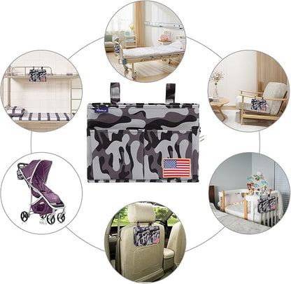 Surblue Bedside Caddy Hanging Bed Organizer Storage Bag Pocket - Image 6