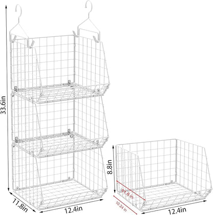 X-cosrack 3 Tier Foldable Closet Organizer, Clothes Shelves - Image 3