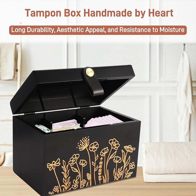 100% Solid Wood Tampon Holder Box - Image 5