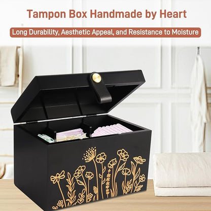 100% Solid Wood Tampon Holder Box - Image 5
