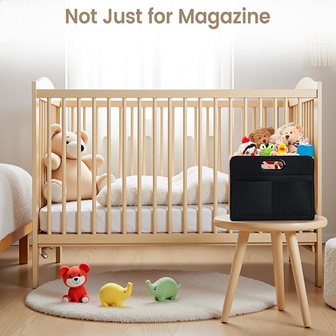 Magzine Holder, Felt foldable Magazine Basket - Image 5
