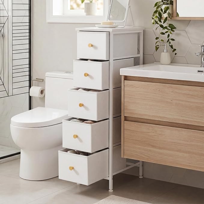 Fixwal Narrow Storage Cabinet, Narrow Nightstand Dresser - Image 3