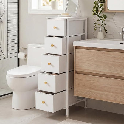 Fixwal Narrow Storage Cabinet, Narrow Nightstand Dresser - Image 3